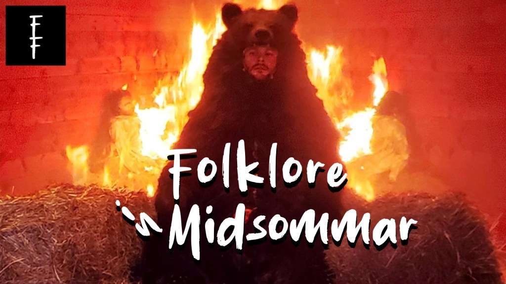 burning bear folklore in midsommar title card