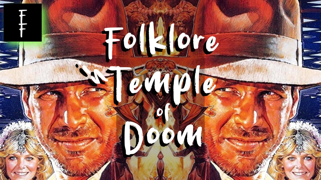 indiana jones and the temple of doom poster, mirrored