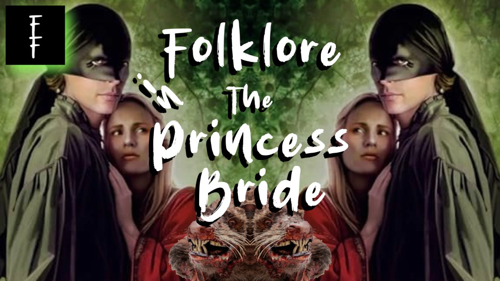 a masked man with a princess in red, mirrored