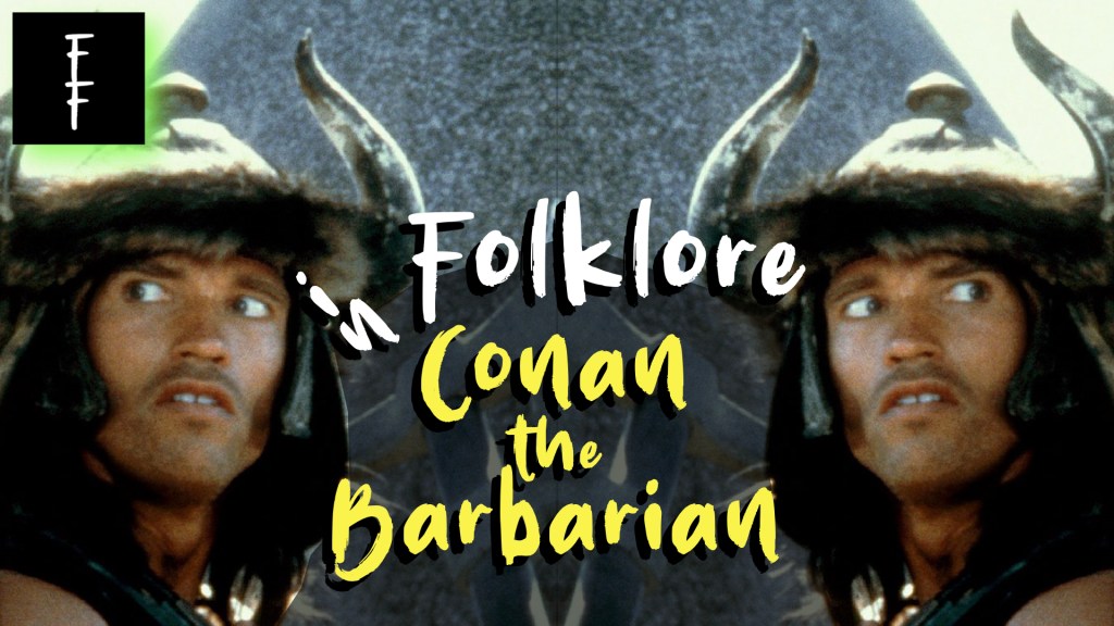 conan with cool helmet, mirrored