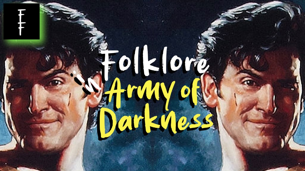 ash williams from evil dead and army of darkness, mirrored